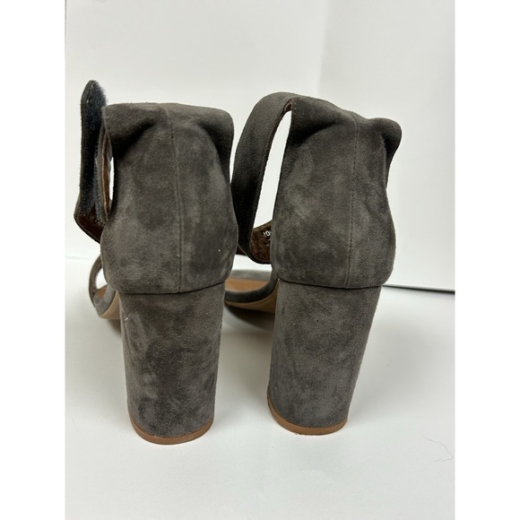 Jeffrey Campbell Holvey Women's 7.5 Sandals Gray Block Heel Ankle Strap Open Toe - Picture 8 of 13